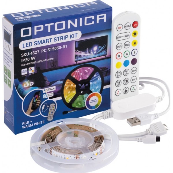 LED juostos rink.6W RGB + WIFI
