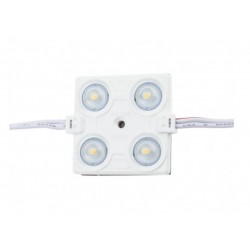 LED LENS modulis 2.4W 43*38*6.5mm IP65 3000K DC12V