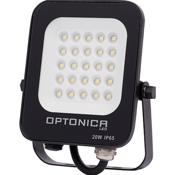  20W LED prožekt. SMD4500K Floodlight IP65 juod.