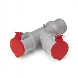 Adapteris-šakotuvas iš 1x5p32A i 2x5p32A IP44