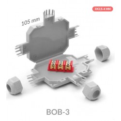 Jungtis 'Bob3 ' 3 atšakų sujungimams 3x4mm*