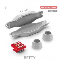 Dėžutė sujungimui BETTY 4 IP68/69, 5x4mm*