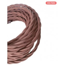  2x  0.75 kabelis tekstilCOGNAC242 pintas ko (50m)