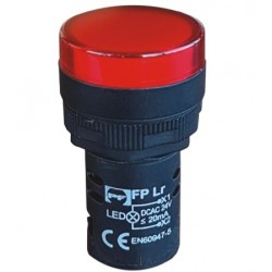 Signalinė armatūra raudona LED 12V AC/DC FP L12r