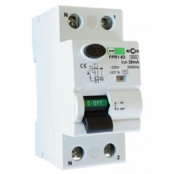 FPR1-63 2P 40A 0,1A AC srovės nuotėkio rėlė ECO