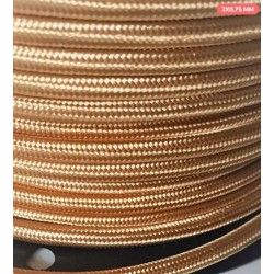  2x  0.75 kabelis tekstil JUTO/Linas apvalus (50m)