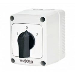 Kirtiklis  3P 25A 1-0-2 IP65 baltas PNRS2553