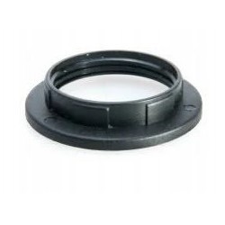 Žiedas lempos lizdui juodas E27