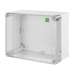 Dėžutė 220x170x107 IP65 pilka/skaidri