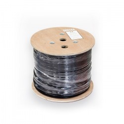 UTP 5E LTECH ryšio kabelis, lauko CU Eca juodas UV