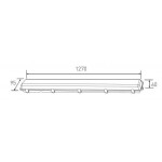 LED šviest.korpusas 2x36W 120cm T8 IP65 1g.