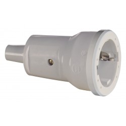 Lizdas ABL Schuko mini PVC 16A 250V IP20 UV pilkas