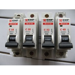 BA 47-63 1P C 40A automatinis išjungėjas EKF