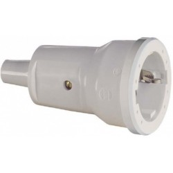 Lizdas ABL Schuko mini PVC 16A 250V IP20 UV baltas
