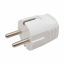 Kištukas 16A IP20 ties. baltas schuko su įžeminimu