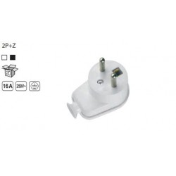 Kištukas b/ž kamp balt standart 16A WT-16B JONEX