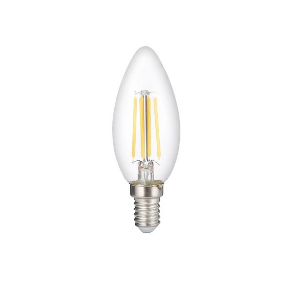 LED lempa E14 6W 4500K 230V C35 730lm fil.žvakutė