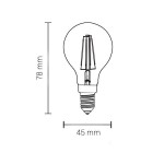 LED lempa E14 4W 2700K 175-265V G45 burb.Filament