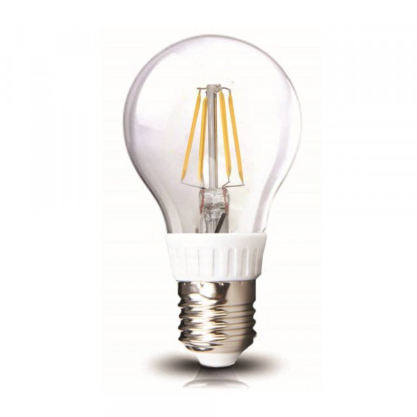 LED lempa E27 6W 6500K 700lm Filament su žiedu