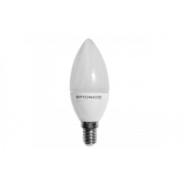 LED lempa E14 6W 2700K 230V C35 480Lm žvakutė mat.