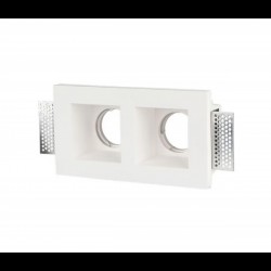 GU 10 dviejų lempučių rėmelis V-TAC, kvadr, baltas