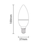 LED lempa E14 6W 4500K 230V C35 480Lm žvakutė mat.