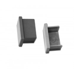 Užbaigimai profiliui SURFACE MAXI pilkos spalvos