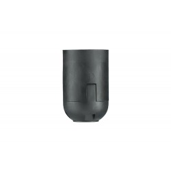 Lizdas lempai E27-6 juodas plastmasinis /50