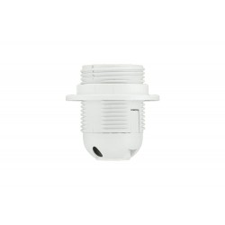 Lizdas lempai E27-1 baltas su žiedu  /50