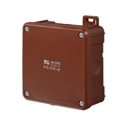 Dėžutė  98x98x46  2K IP55/65 v/t ruda