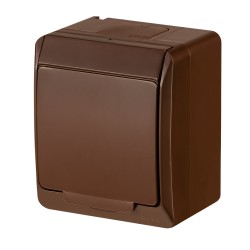 Lizdas 1v.v/t.s/ž.Hermes16A IP44 rudas