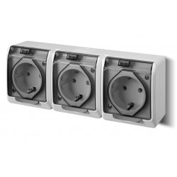 Lizdas 3v.v/t.s/ž.Hermes16A IP44 skaidr.