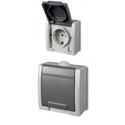 Lizdas 1v. su įžeminimu IP55  /10 Aquant