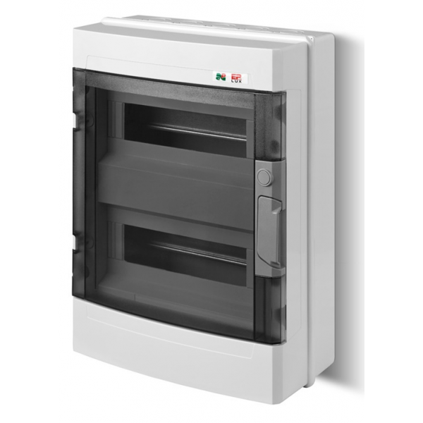 Skydelis EP2x12 mod.v/t skaidr. IP-40 N+PE/EP-LUX