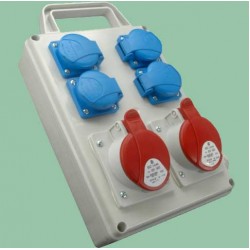 ROS1605D skydas 4x230V+2x16A su rankena