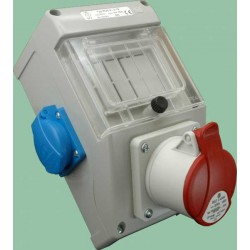 ROS4/x-12 skydelis 2x230V+1x16A mini