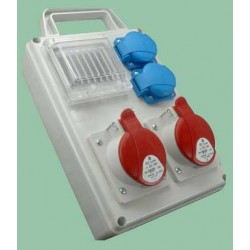 ROS3205D/S skydas 2x230V+1x16A+2x32A su rankena